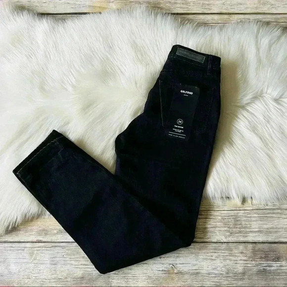 New GRLFRND The Devon Slim Boy High Rise Jeans Black Sz 24 - Picture 8 of 10